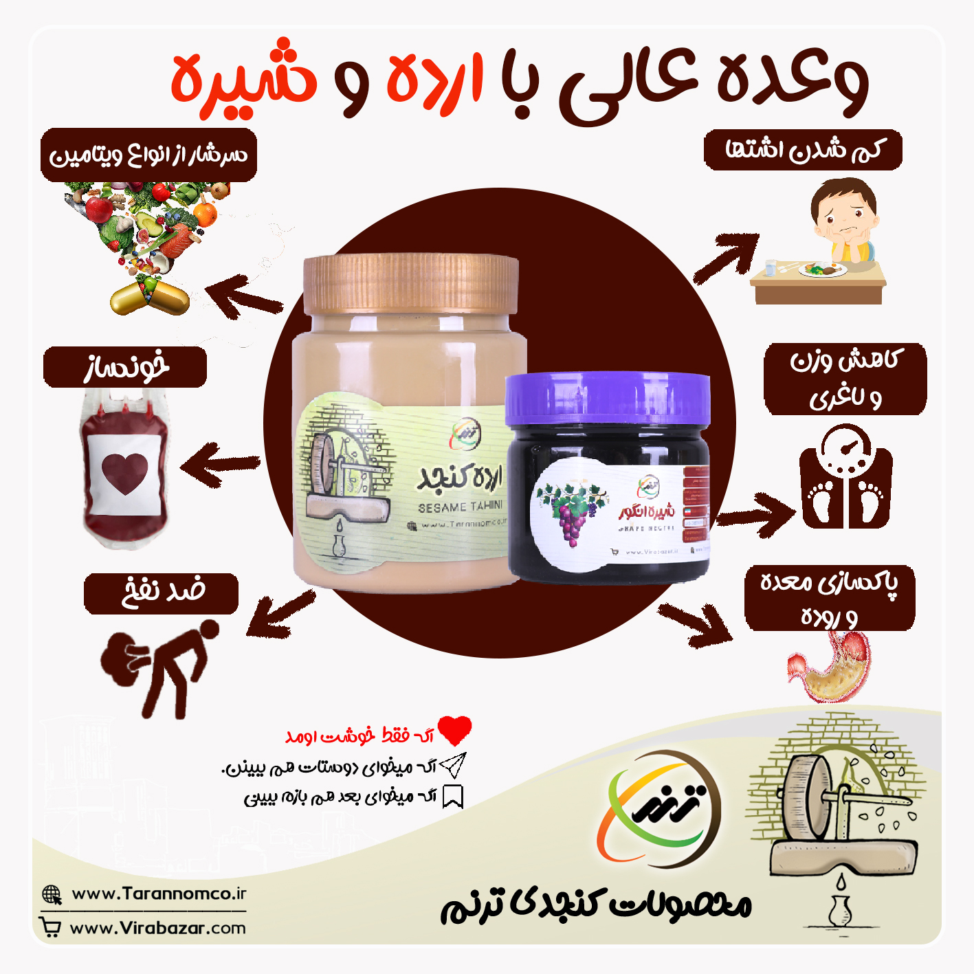 وعده عالی با ارده و شیره 